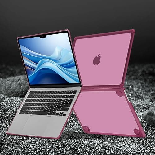 MOSISO Compatible with MacBook Air 13 inch Case 2025 2024 2023 2022 M4 A3240 M3 A3113 M2 A2681,Anti-Cracking Heavy Duty TPU Bumper Hard Case&Keyboard Skin&ScreenFilm for MacBook Air 13.6, Wine Red thumbnail 5