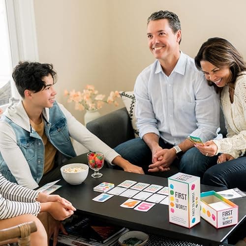 FIRST TO WORST Party Game – The Card Game About How Your Friends and Family Rank Things | Funny Ranking & Guessing Board Game for Friends & Family, Game Nights, Parties & Fun Gift Ideas thumbnail 4