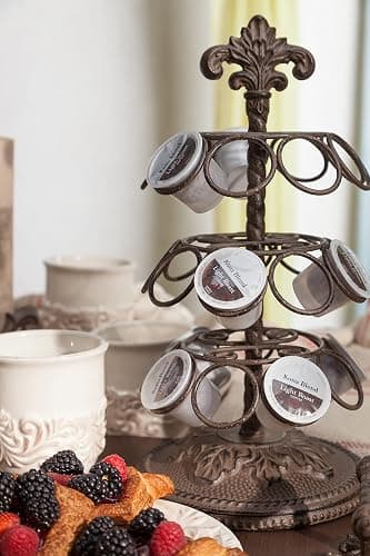 GG Collection Acanthus Coffee Pod Holder with 27 Pod Capacity, and 3 Rotating Carousels thumbnail 4