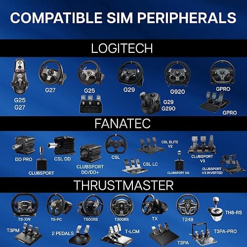 VIVO Foldable Racing Simulator Chair with Wheel Stand, Gear Mount, Cockpit and Frame Only, Fits Logitech, Thrustmaster, Fanatec, Compatible with Xbox One, PlayStation, PC Video Game, STAND-RACE2F thumbnail 7