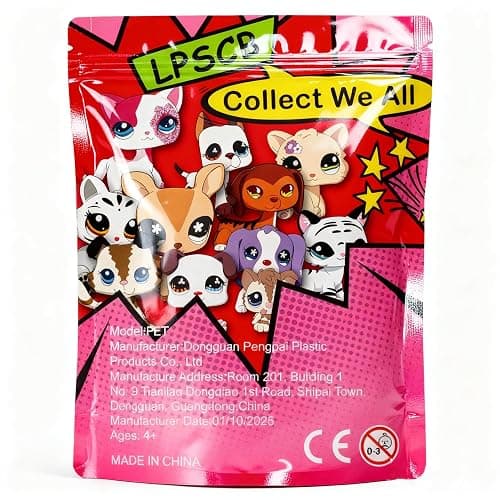 3pcs/Set Custom Flocked Pet Shop Toys Short Hair Cat Kitten Collie Great Dane Cocker Spaniel Dachshund Puppy Dog OOAK Compatible with LPS (#2210 and 1676 and 1542) thumbnail 9