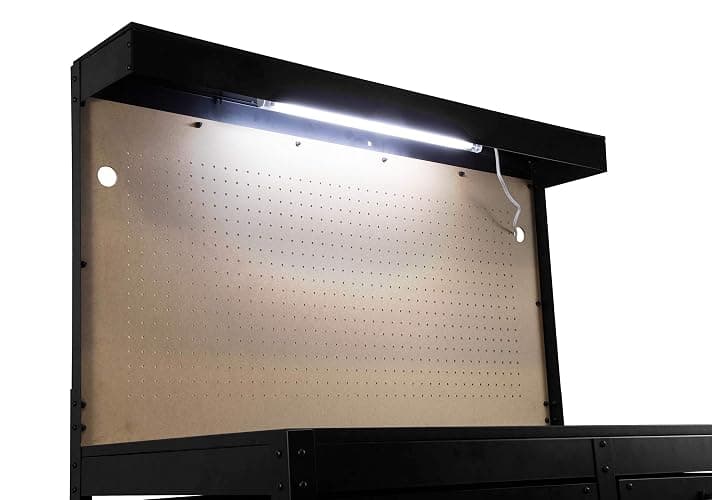 WEN WB4723T 48-Inch Workbench with Power Outlets and Light, Black thumbnail 7