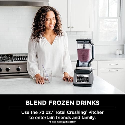 Ninja BN801 Professional Plus Kitchen System, 1400 WP, 5 Functions for Smoothies, Chopping, Dough & More with Auto IQ, 72-oz.* Blender Pitcher, 64-oz. Processor Bowl, (2) 24-oz. To-Go Cups, Grey thumbnail 6