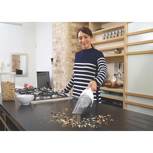 BLACK+DECKER Cordless Lithium Handheld Power Vacuum with Wall Mount Base and Charger, White (HNV220BCZ10FF) thumbnail 7