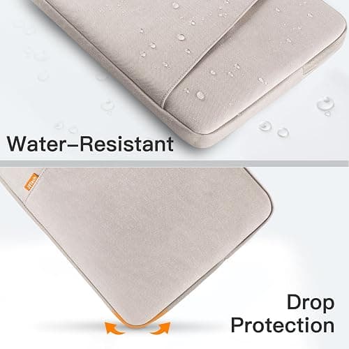 JETech Laptop Sleeve for 13-14Inch MacBook Air/Pro (M5/M4/M3/M2/M1) 2020-2025, 13-13.6 Inch Notebook, Waterproof Shock Resistant Bag Case with Accessory Pocket (Starlight) thumbnail 5