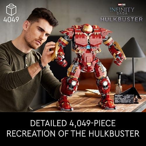 LEGO Marvel Hulkbuster 76210 Building Set - Avengers Movie Inspired Building Set with Minifigure, Authentic Display Model for Adults and Age of Ultron Enthusiasts Ages 18+ thumbnail 3