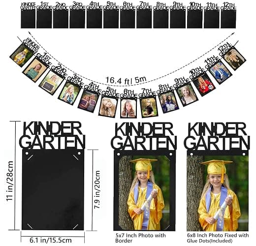 Graduation Decorations 2026 5x7 Photo Banner for Class of 2026 2027 Decorations K-12 Picture Banner for Senior High School Decor Graduation Party Supplies TD114 thumbnail 3