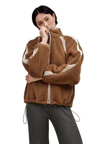 UGG Women's Nikia Crochet Uggfluff Jacket thumbnail 2