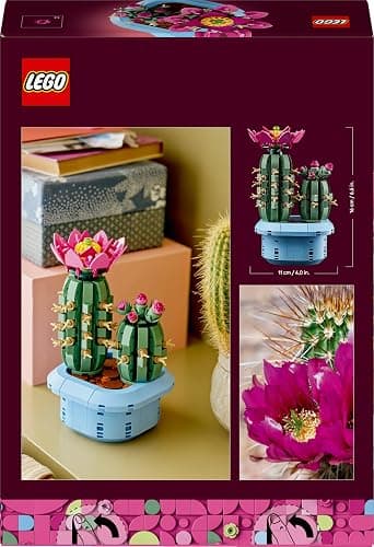 LEGO Botanicals Flowering Cactus - Artificial Potted Plant Set w/ 2 Cacti & Faux Flowers - DIY Bedroom Decor - Birthday Gift for 9+ Year Old Girls & Adult Plant Lovers - 11509 thumbnail 12