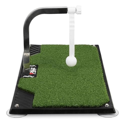 PGM Golf Swing Trainer - Golf Training Equipment with 5 Adjustable Height - Pure Path Swing Practice Mat Training Aid for Indoor Outdoor Home thumbnail 9
