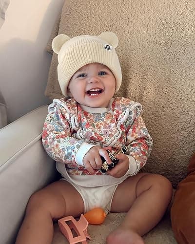 FURTALK Baby Beanie Winter Hat with Bear Ear for Infant Toddler Boys Girls Soft Knitted Skull Cap thumbnail 8