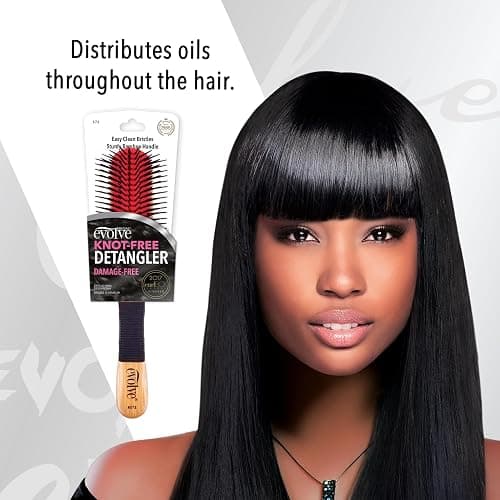 Evolve Knot Free Detangler Brush | Detangles textured hair effortlessly thumbnail 6