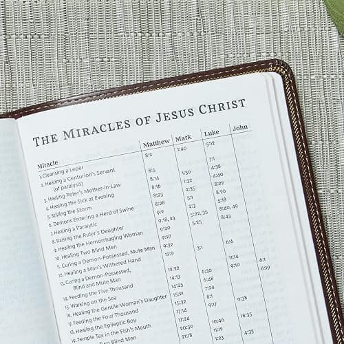 KJV Holy Bible: Personal Size Giant Print with 43,000 Cross References, Deluxe Burgundy Leathersoft, Red Letter, Comfort Print: King James Version thumbnail 8