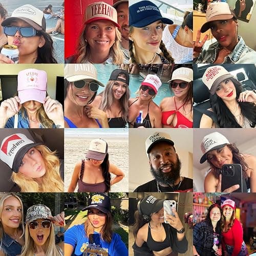 Revival Serif Vintage Trucker Hat | God Jesus | Premium Adjustable Christian Snapback Baseball Hat for Men & Women thumbnail 2