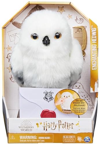 Wizarding World, Enchanting Hedwig Interactive Harry Potter Owl with Over 15 Sounds and Movements and Hogwarts Envelope, Kids Toys for Ages 5 and up thumbnail 3