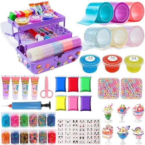 6 Colors Nano Tape Bubble Kit for Kids, Squishy Maker Making Kit, Make Your Own Nano Tape Bubble Kit, Nano Tape Bubbles, Perfect for Boys and Girls Aged 6+ - Image 1
