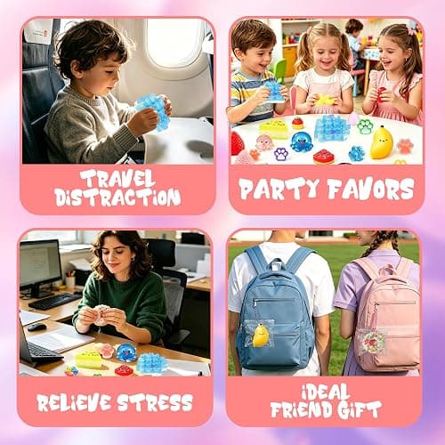 Squishy Toys 20 Pack Food Squishies Taba Squeeze Kawaii Slow Rising Bulk Sensory Fidget Toys Set for Kids Adults, Party Favors Goodie Bag Stuffers Stress Relief Anxiety Gifts for Girls Boys thumbnail 6