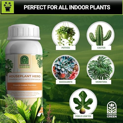 Houseplant Hero - Indoor Organic Liquid Fertilizer - Natural Indoor Plant Food (500ml / 16.9oz) thumbnail 2