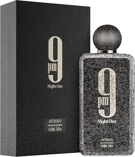 Afnan 9 PM Night Out Unisex Extrait de Parfum, 3.4 Fl. Oz thumbnail 3