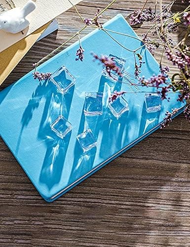 DomeStar Fake Ice Cubes, 20 PCS 0.8" Plastic Ice Cubes for Photography Accessories Props Wedding Centerpiece Home Decoration thumbnail 8