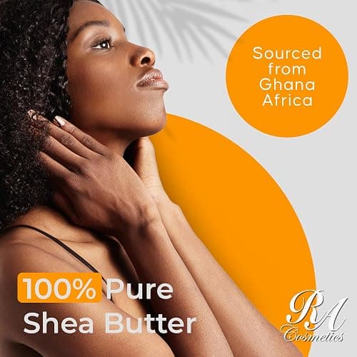 RA COSMETICS 100% Pure Shea Butter, Ivory 16oz | Raw Unrefined African Shea Butter from Ghana | Ultra-Rich Moisturizer for Dry Skin | Whipped Texture | Ideal for DIY Skincare & Haircare Routines thumbnail 4