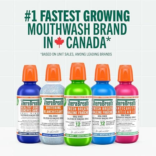 TheraBreath Fresh Breath Oral Rinse, Clinically Shown to Fight Bad Breath for 12 Hours, Alcohol-Free & Dye-Free Mouthwash, Certified Vegan, Halal, Kosher & Gluten-Free - Mild Mint, 473ml (Pack of 1) thumbnail 5