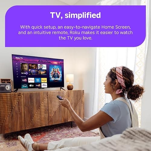 Roku 32-Inch Select Series Smart TV 2026-720p HD TV - RokuTV | Flat Screen LED Television with Voice Remote, Wi-Fi & Bluetooth Headphone Mode - Streaming Live Local News Sports & Movies thumbnail 6