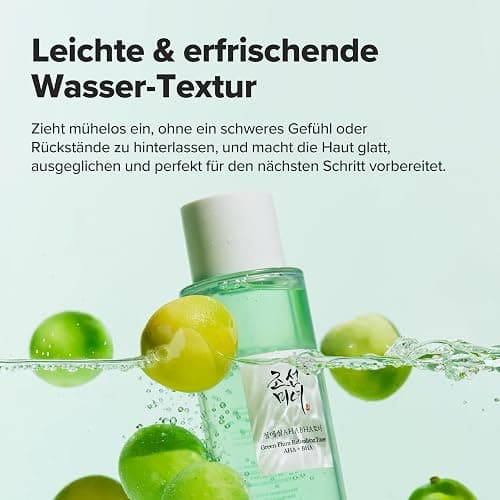 Beauty of Joseon Green Plum Aha Bha Toner, Erfrischende Gesichtsessenz, Feuchtigkeitscreme, Koreanische Hautpflege Für Männer Und Frauen, 150 Ml, 152 Ml thumbnail 7
