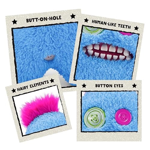 Fuggler Hairy Fuggs 9-inch Series 1 by ZURU, Funny Ugly Monster Plush Toy thumbnail 5
