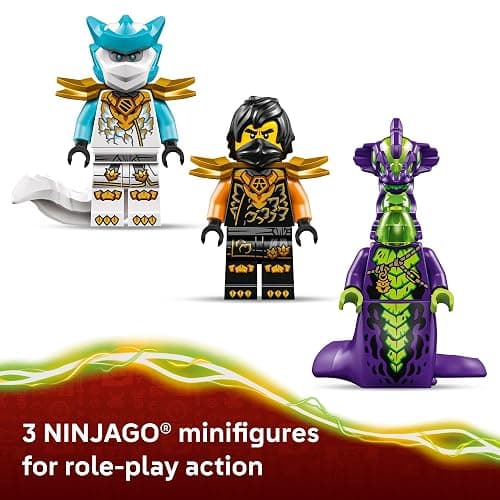 LEGO NINJAGO Cole’s Mission Mech & Dragon Zane Building Toy for Boys, Girls & Kids, Ages 7+ - Poseable Mech W/Cole, Acid Monster, & Zane Minifigures for Pretend Play - Gift Idea for Birthdays - 71854 thumbnail 5