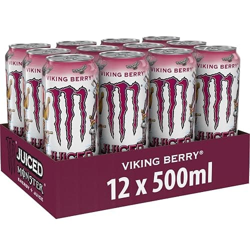 Monster Energy® Viking Berry - koffeinhaltiger Energy-Drink mit Waldbeeren-Geschmack - full Flavour, full Sugar, Juice - in praktischen Einweg Dosen (12 x 500 ml) thumbnail 3