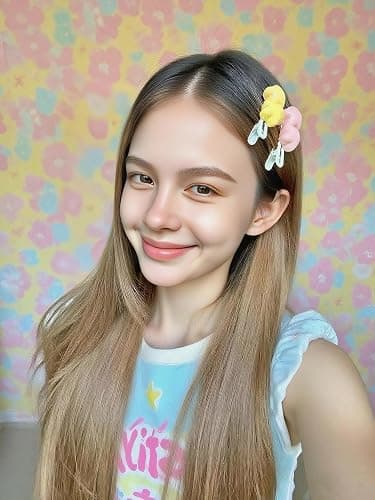3D Star Hair Clips Women 2.36'' Cute Barrettes Y2K Kawaii Duckbill Clips for Girls Non-Slip Colorful Hair Accessories for Birthday Back to School - 4 Pack, Pink/Yellow thumbnail 5