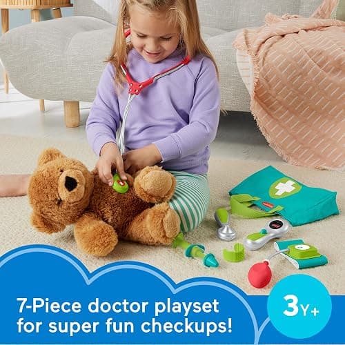 Fisher-Price Medical Kit 7-Piece Doctor Bag | Preschool Pretend Play, Dress Up Toys for Toddlers & Kids Ages 3+ Years thumbnail 3