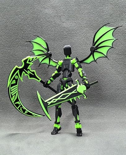 T13 Action Figure Set - Titan 13 Robot, Dummy 13, 3D Printed Lucky 13 for Collectors Desktop Decorations (Assembly Completed) thumbnail 6