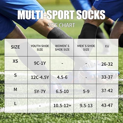 GRAPMKTG 3 Pack Softball Soccer Socks Baseball Football Socks for Youth Men and Women thumbnail 3