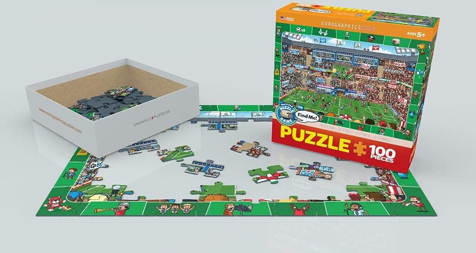 EuroGraphics Soccer Spot & Find 100 Piece Puzzle thumbnail 3