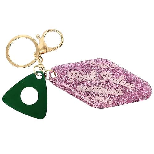 Pink Palace Apartments Handmade Resin Keychain - Image 1