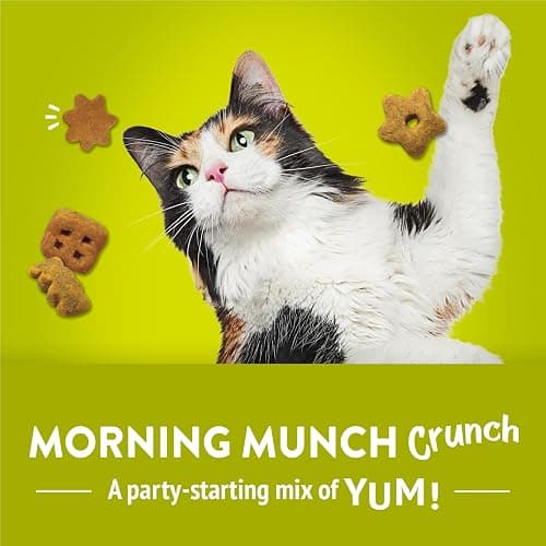 Purina Friskies Party Mix Morning Munch Crunch Egg, Bacon and Cheese Flavors Cat Treats - 30 oz Canister thumbnail 2