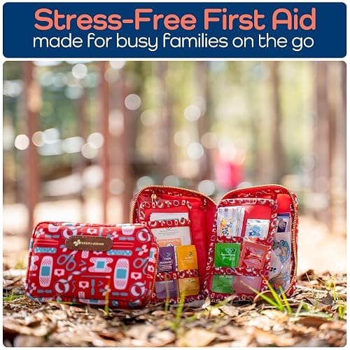 KeepGoing Travel First Aid Kit for Kids – 130 Pc. for Car, Home, Purse, Diaper Bag & Backpack with Latex-Free Bandages - Mini First Aid Kit Travel Size TSA-Approved thumbnail 5