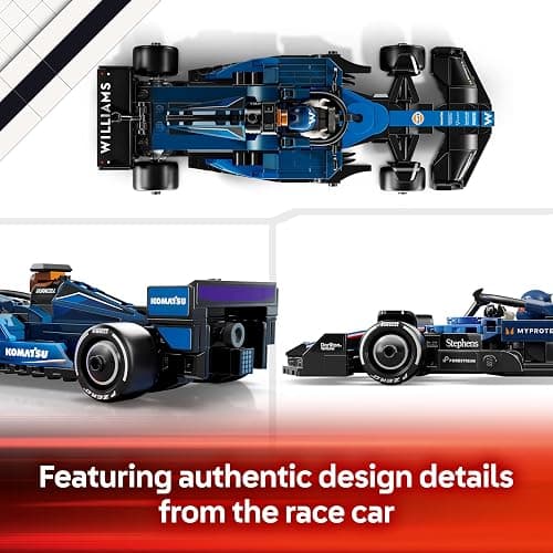 LEGO Speed Champions Williams Racing FW46 F1 Race Car Toy with a Collectible Formula 1 Driver Minifigure - Model Kits for 10+ Year Old Boys & Girls or Adult Motorsport Fans 77249 thumbnail 7