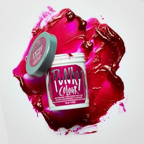 Punky Flamingo Pink Semi Permanent Hair Color - Vegan & Cruelty-Free Conditioning Hair Dye, Lasts Up to 35 Washes, 3.5 fl oz thumbnail 7