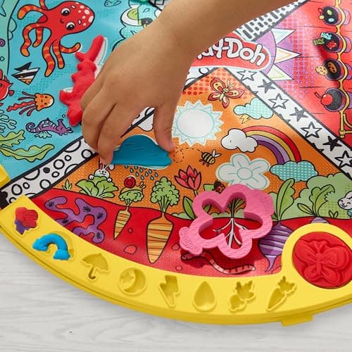 Play-Doh Fold & Go Playmat Starter Set with 19 Accessories, Preschool Toys for 3 Year Old Girls & Boys & Up, Kids Arts & Crafts thumbnail 10