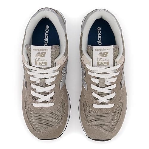 New Balance Women's 574 Core Sneaker - 5 - Grey/White thumbnail 6