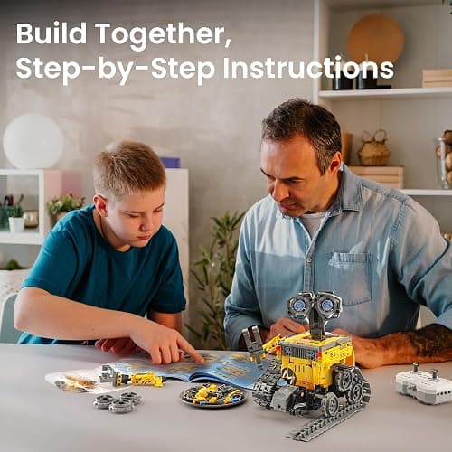 Sillbird Robot Building Kit with Remote Control Gifts for Kids Boys Ages 8-13, Coding STEM Robotic Technic Racer Car Toys for Birthday, Build 6in1 Model with 631 Pieces thumbnail 2