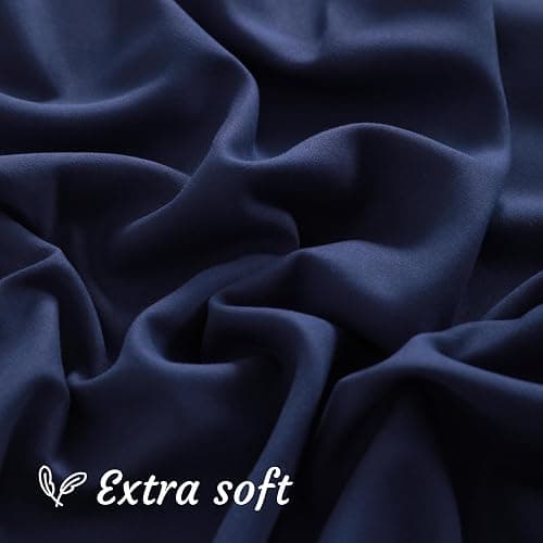 NTBAY Body Pillow Cases Set of 2, 2 Pack Brushed Microfiber 20x54 Pillow Cases, Soft, Wrinkle, Fade, Stain Resistant Navy Blue Pillow Cases with Envelope Closure, 20x54 Inches, Navy Blue thumbnail 6