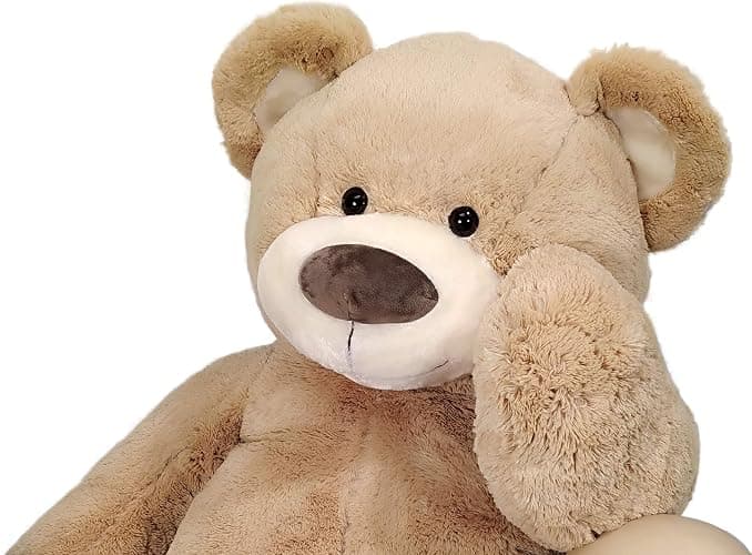 Anico 59" Tall (5 Foot) Giant Plush Bear, Stuffed Animal, Beige Teddy Bear with Smiling Face. Premium Stuffed Toy Teddy Bear, Perfect for Girlfriend, Kids, Valentine's Day, Christmas! thumbnail 4