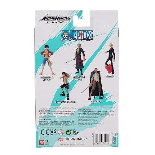 ANIME HEROES - One Piece - Portgas D. Ace Action Figure | One Piece 6 Inch Action Figure Anime Heroes - Portugas D Ace thumbnail 9