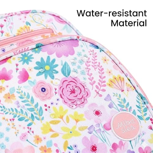 mibasies Toddler Backpack for Girls 2-4: Preschool Kindergarten Backpack - Cute Kids Backpacks for Girls - Flower Pink thumbnail 5