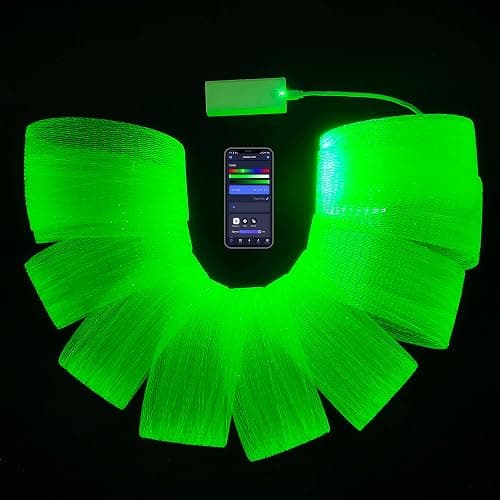 FOPLIT LED Fiber Optic Mesh Light Kits with Battery Controller for Dresses Costumes Textiles - Net Fabric Light Up Wedding Parties Halloween Christmas (6.6 Yards (6 Meters) Mesh) thumbnail 5