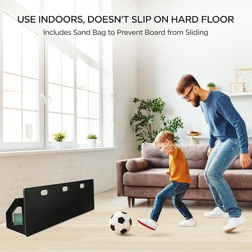 ZivPlay Soccer Rebounder Board Soccer Wall Kick Back Trainer with 2 Rebound Angles for Ball Passing and Bounce Back Training thumbnail 5